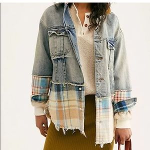 Free People Jean Jacket Flannel
